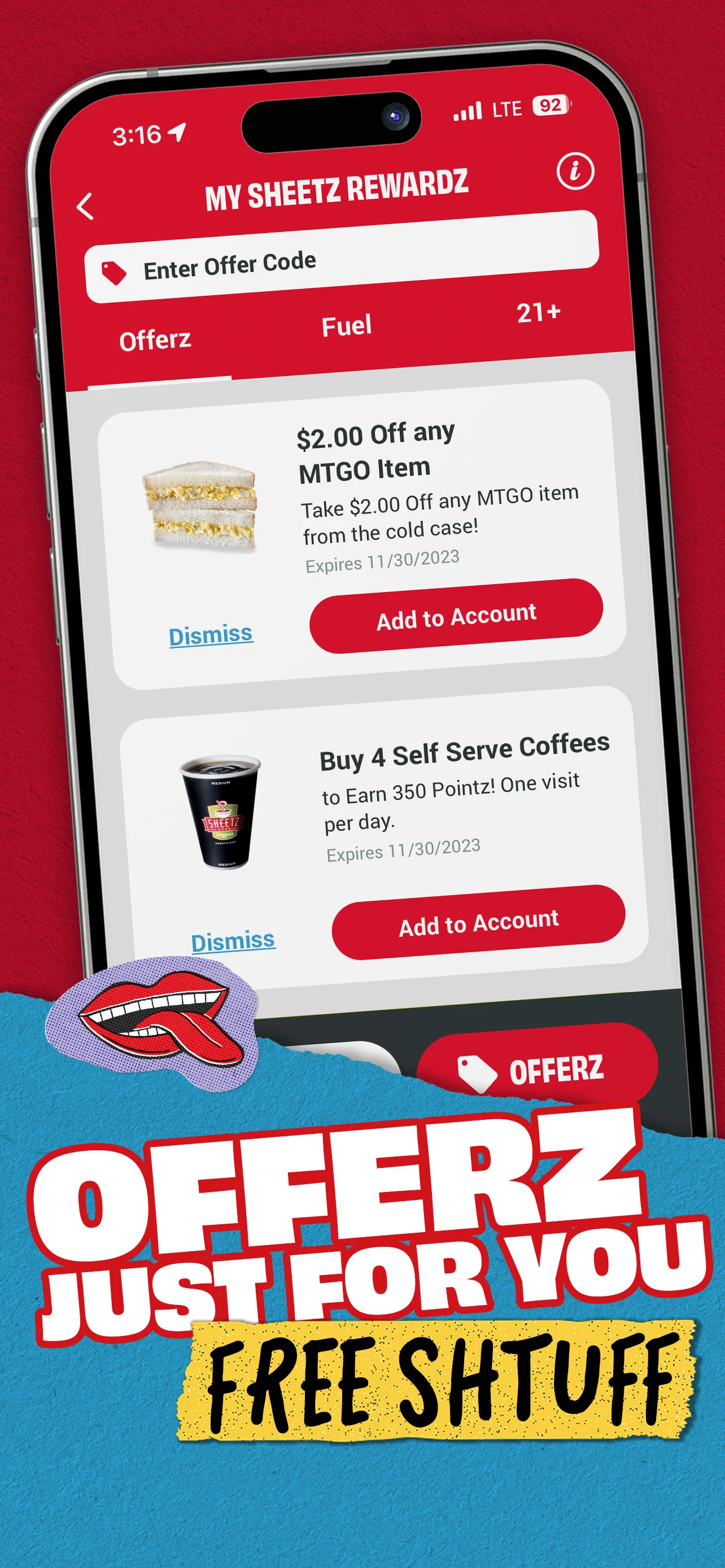 Sheetz Food Delivery & Rewards screenshot